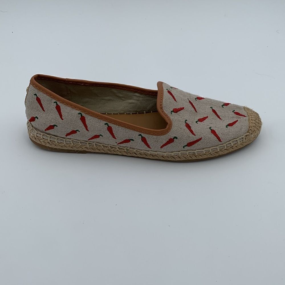 GH Bass Co chili pepper embroidered slip on espadrilles flats size 8.5 - Picture 5 of 11